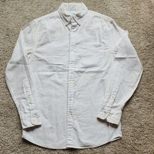 Sonoma White Casual Button Down Shirt